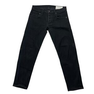 Rag & Bone Men's Jeans Fit 1 Extra Slim Button Fly Black‎ Denim Pants Men's 32